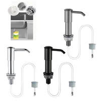 Sink Soap Dispenser Kitchen Upgraded Extended Tube Pump Dispenser Sink Countertop installation for Detergent and Hand Sanitizer 1