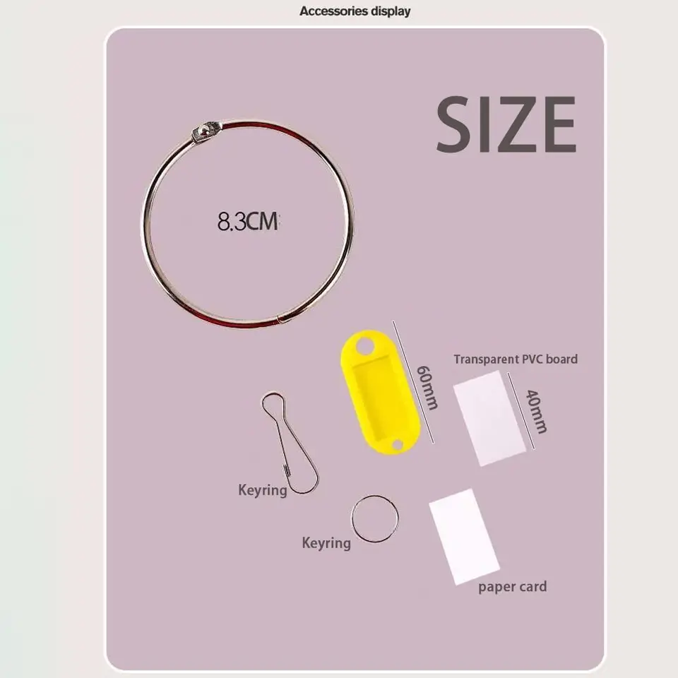 Organizer Portachiavi In Metallo Con 20 Ganci A Molla E Finestra Etichetta | Portachiavi Riutilizzabile Per Casa, Ufficio, Hotel | Colore Casuale - 5