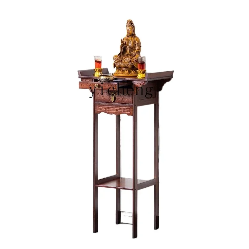 

YY New Chinese Style Stand Cabinet Guan Gong Zhongtang Altar Incense Desk Household