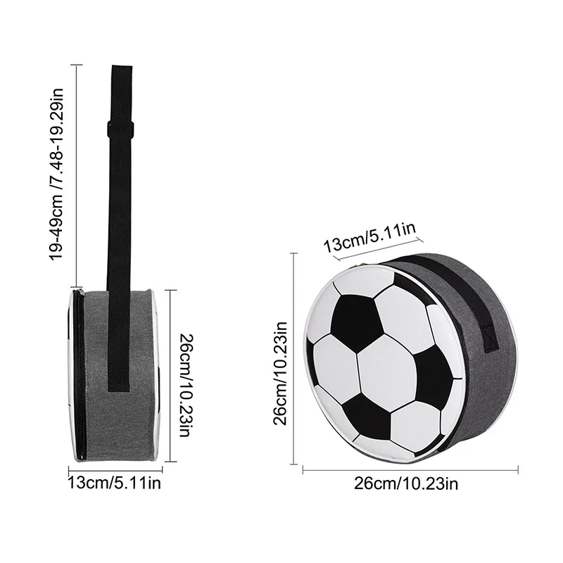 Saco do almoço mais frio para homens e mulheres, lancheira com padrão de futebol, portátil, térmica, para o piquenique, para a escola, meninas e meninos