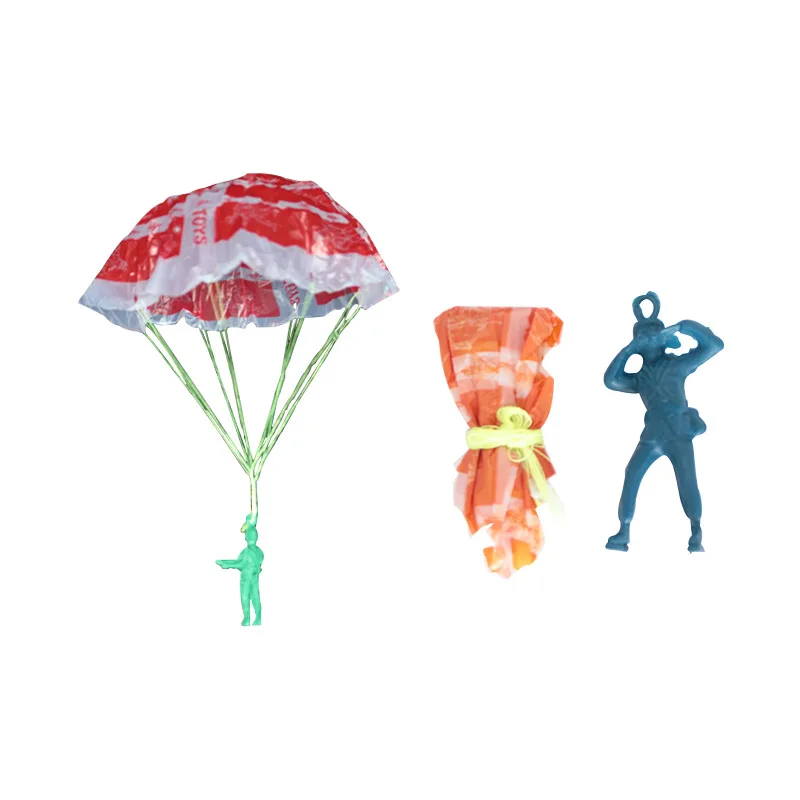 1 Set Hand Throwing Parachute Soldier's Parachutes Air Flying Mini