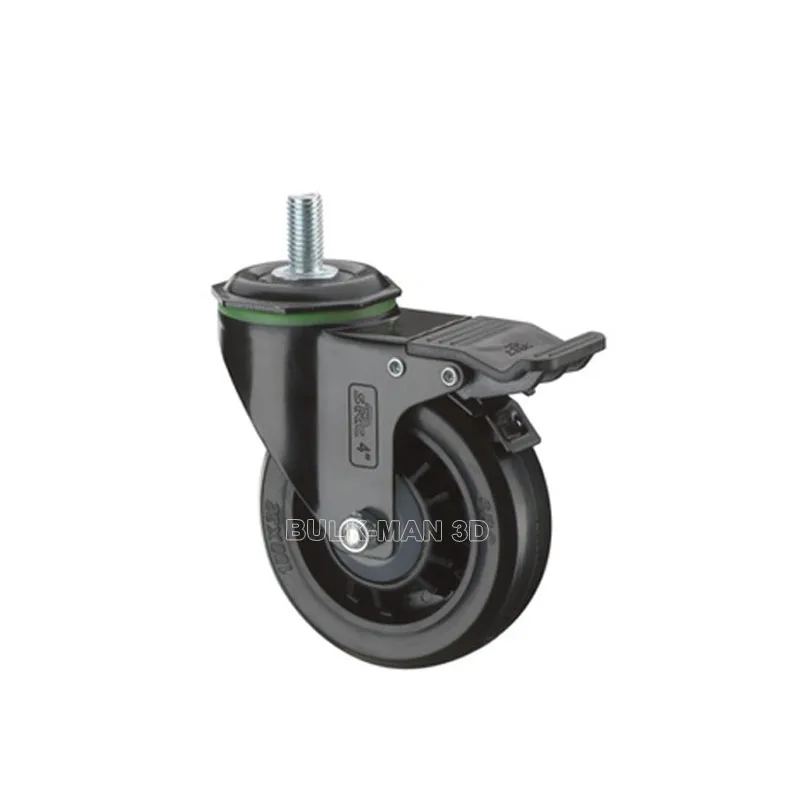 

Ролик с тормозом для мебели, 2,5/3/4/5 дюйма