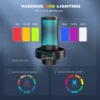 FIFINE USB Microphone for Recording and Streaming on PC and Mac,Headphone Output and Touch-Mute Button,Mic with 3 RGB Modes -A8 2
