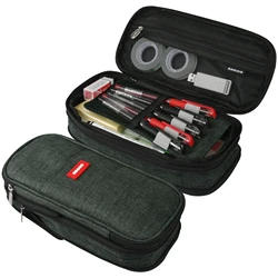 Spacious Aesthetic Pencil & Stationery Organizer Bag (Black)