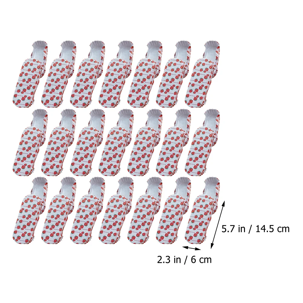 100 Pcs Food Tray Hot Dogs Boat Cups Bread Liners Trays Wrappers Paper Baking Pizza 145x6CM Pan Red Dessert