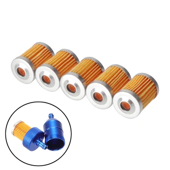 5 Pz/lotto Riutilizzabile Lavabile Elemento Filtro Del Carburante Per Moto Scooter Pit Dirt Bike ATV Quad Go Kart Buggy Motoslitta Parti