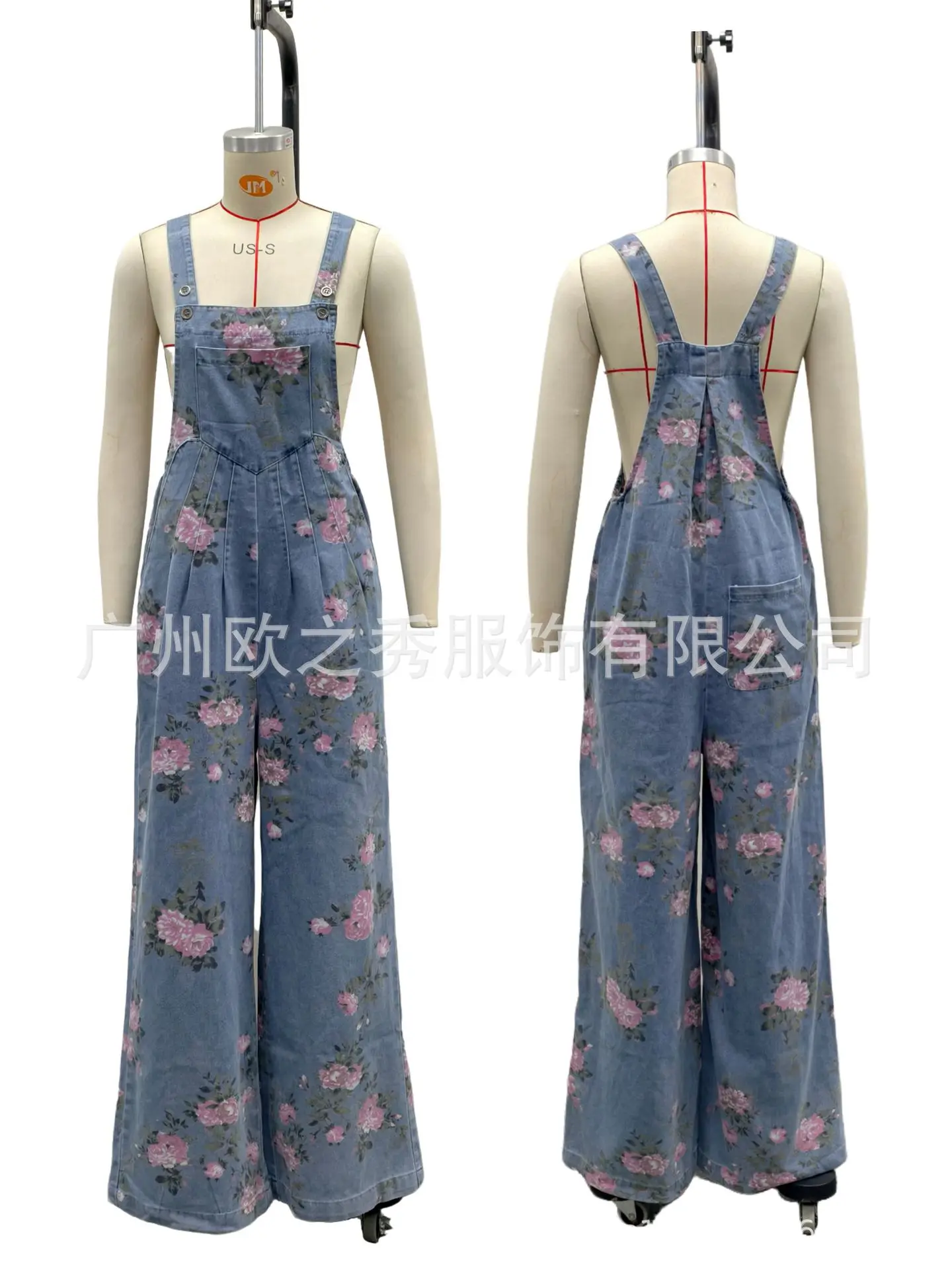Floral Print Sleeveless Jumpsuit Image 2