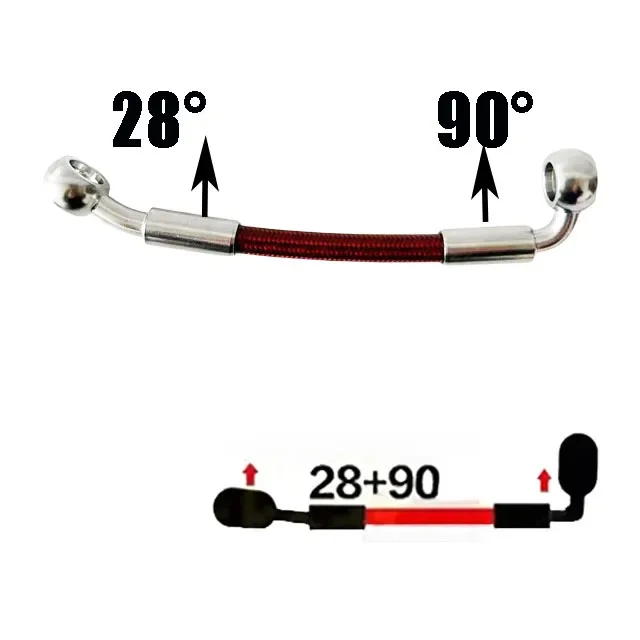 Durite Aviation Moto,80cm Durite De Frein Moto Durite Hydraulique Renforcée Pour Frein Et