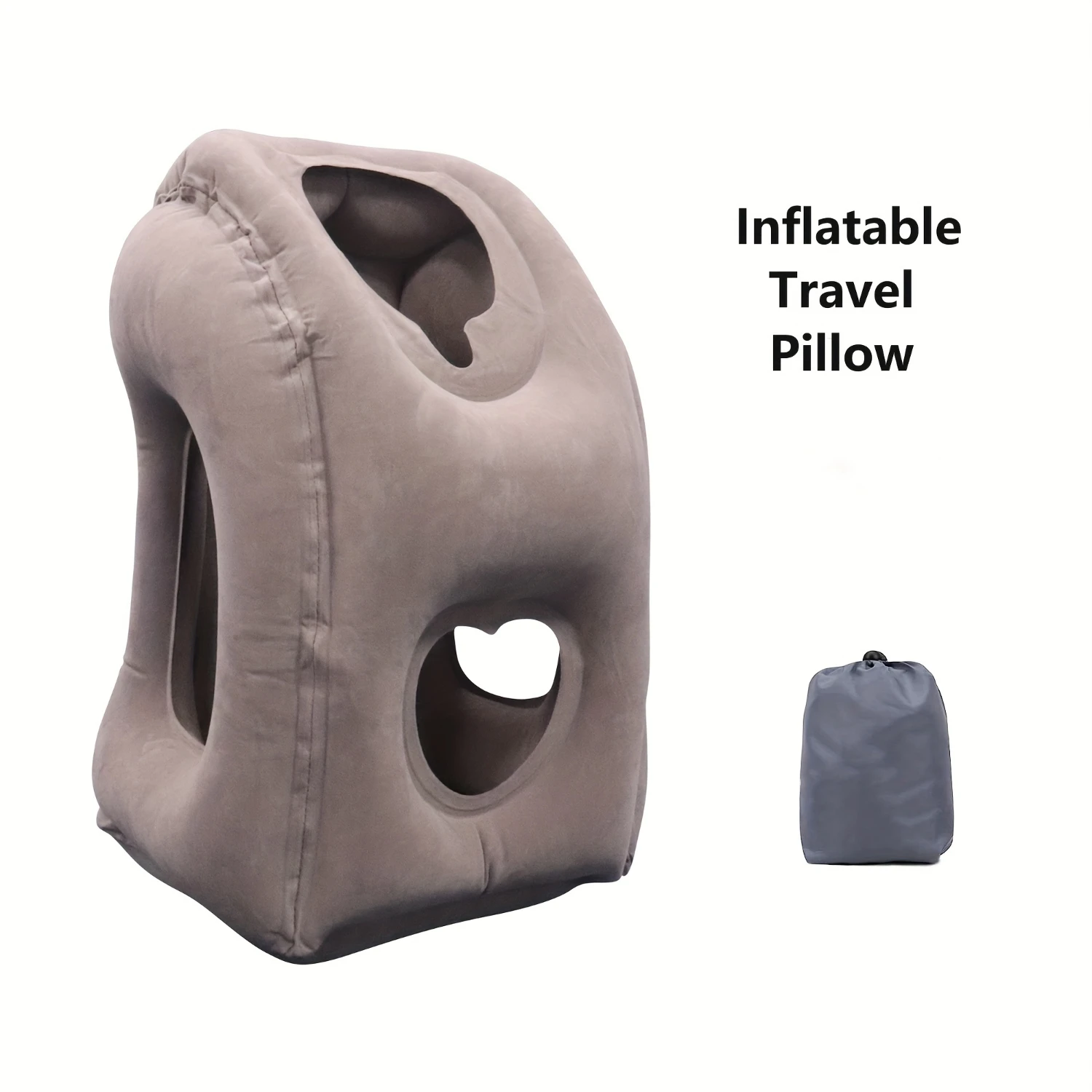 Inflatable Travel Neck Support Pillow with Ergonomic Design