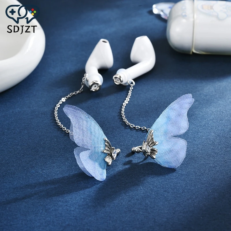 Earrings Strap For Airpods Ear Holder Clips Clip-On Anti Lost Butterfly Ear Clip For Women's Ins-Style Anti LossWireless Earhook
