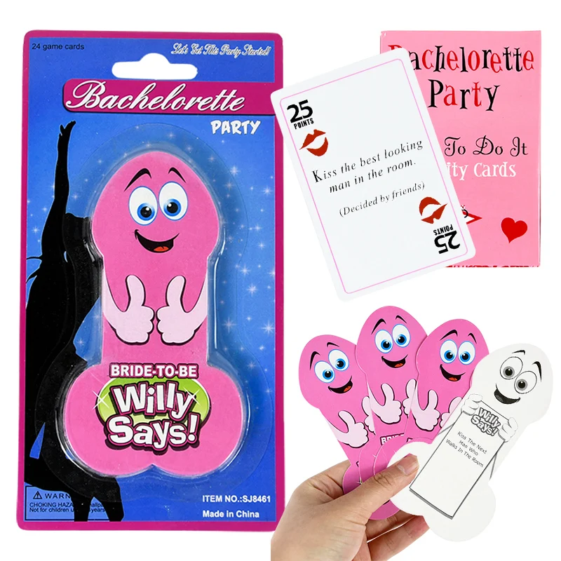52/24pcs Bachelorette Party Truth Or Dare Cards Hen Nights Party Drinking Game Playing Cards For Wedding Bride To Be Party Decor