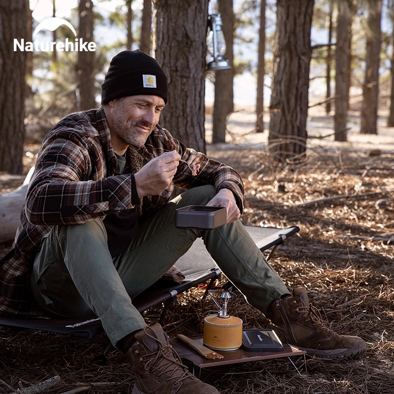 Camping cookware Naturehike 800ML camping lunch boxes folding portable aluminum cookware outdoor dinner box travel hiking picnic bento boxes