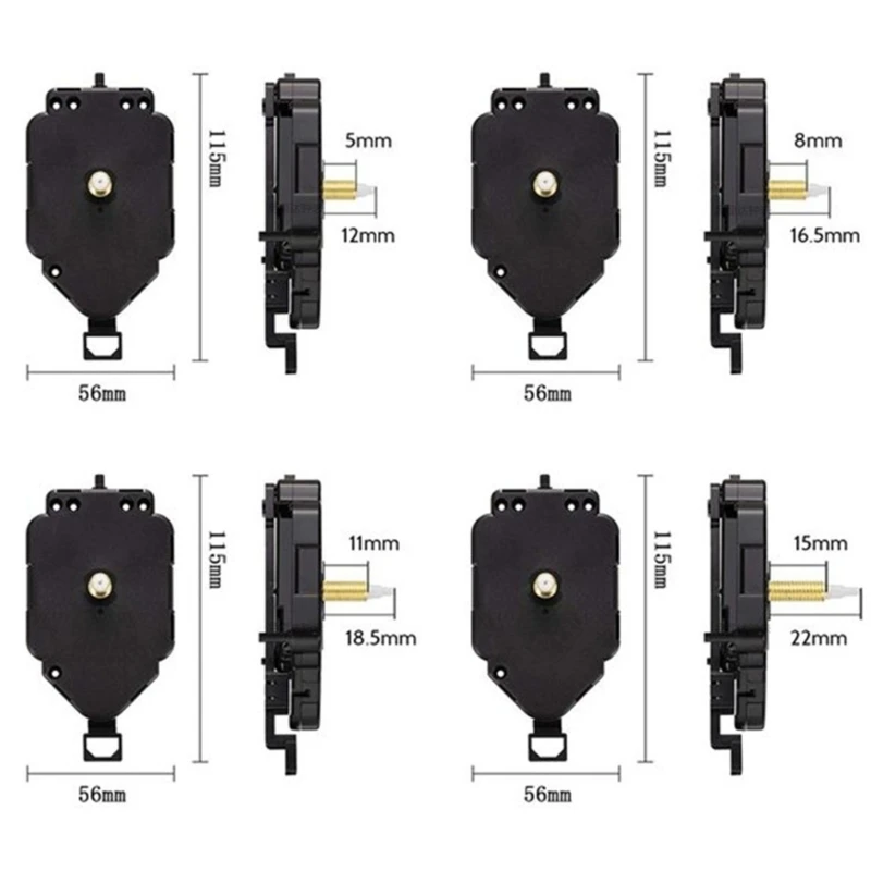 

DIY Wall Clock Movement Pendulum Mechanism Repair Parts Hanging Swing Clock Home Office Replacement Accessories