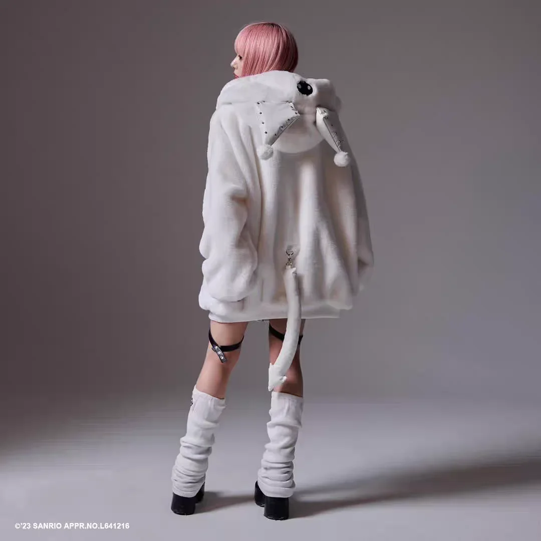 2024 Autumn and Winter Harajuku Mine Subculture Plush Jacket