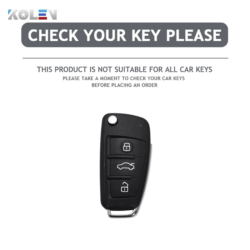 TPU Car Flip Key Case Cover for Audi A1 A3 8P 8L A4 A5 B6 B7 A6 A7 C5 C6 4F Q3 Q5 Q7 Q8 TT S3 S4 S6 RS
