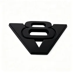 Metal Emblem for Fuel Tank and Automobile Decoration (Black V8)
