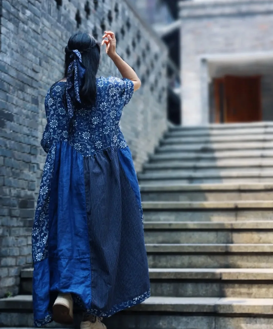 

Роскошное женское платье с винтажным принтом пэчворк платья с коротким рукавом халат в китайском стиле свободные летние праздничные платья больших размеров