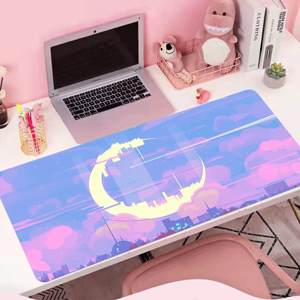 

Large Keyboard Mat Desk Pad Mousepads for Computer Laptop Mouse Pads Cute Moon Mouse Pad Gamer Mat Big Mousepad XXL Mouse Mat