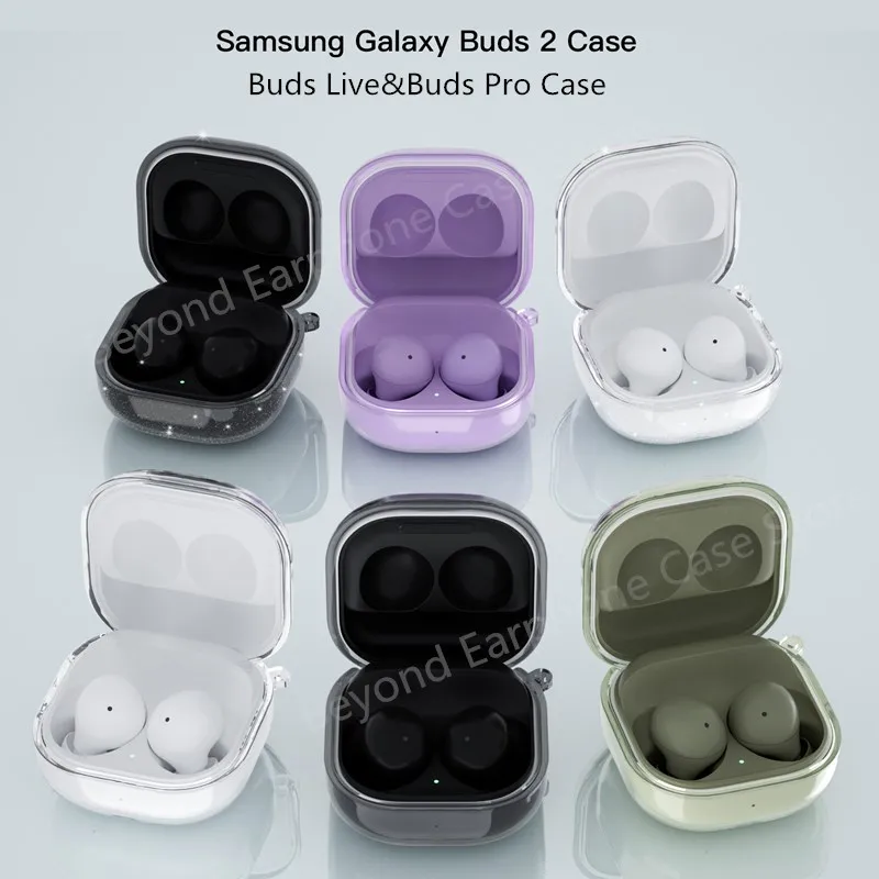 

Transparent Case For Samsung Galaxy Buds Pro/Buds Live Clear TPU Shinny Buds2Funda Earphone Protector For Galaxy Buds2 Pro Cover