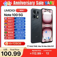 [World Premiere]UMIDIGI Note 100 5G Android 14 Smartphone 5G 6.8"120Hz HD+ 8GB 256GB/6GB 128GB 50MP Triple Camera 20W Cellphone 1