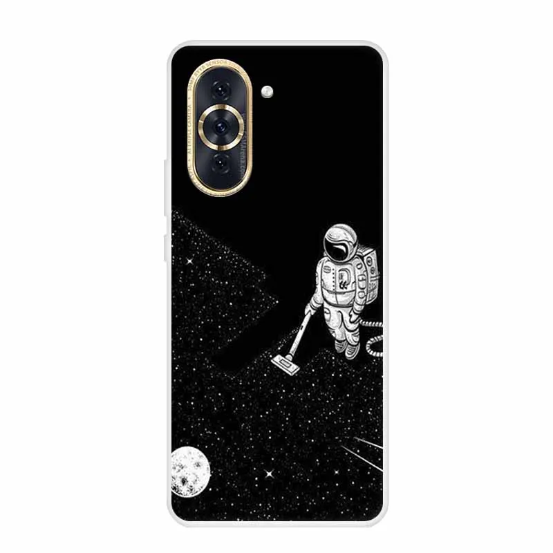 Huawei Nova 10 Pro Clear Marble Soft TPU Silicone Back Cover – Elegant Protective Case