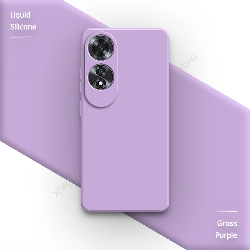 Elegant Liquid Silicone Candy Back Cover with Camera Protection and Simple Fashion Design