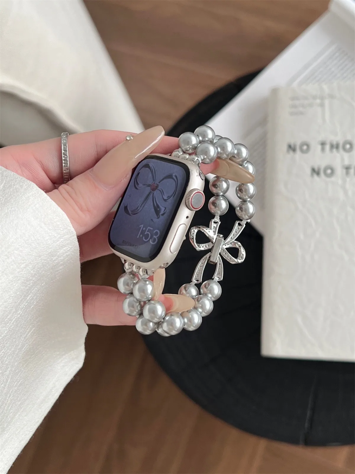 Nakit Pašček za pašček za Iwatch Ultra 2 Series 10/9/8/7/6/5 Modna zapestnica Pašček za uro 42/44/45/46/49 mm 38/40/41 mm_voghion.com