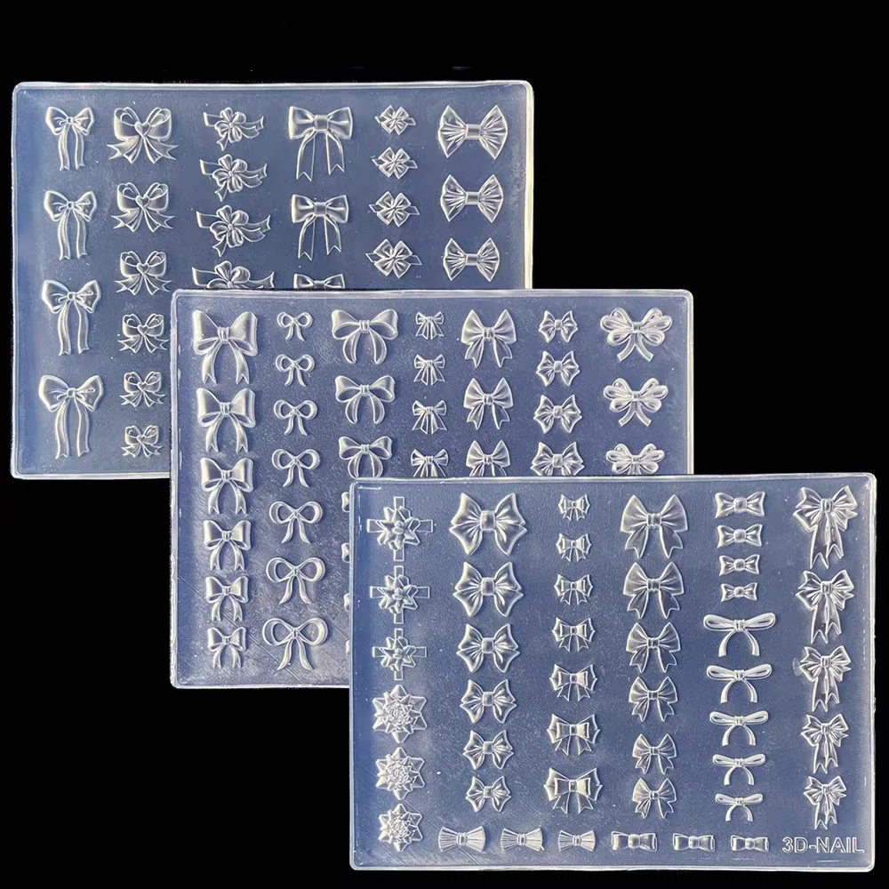 Butterfly Sweater Snowflake 3D Acrylic Mold Photo Frame Silicone Nail Art Nails DIY Nail Art Templates Nails Mold 1pc
