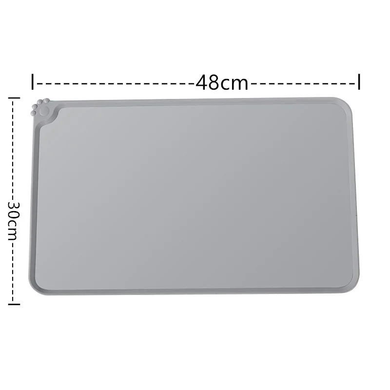Silicone Pet Food Mat With High Lips-Waterproof & Non-Stick Feeding Pad For Dogs & Cats Anti Spill Feeder Tray Placemat pet feeding mat
