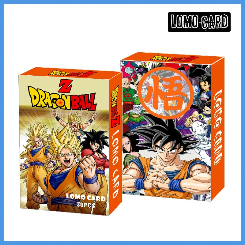 30 cards around the anime collection Super Sayajins Dragon Ball Z / GT / Super Goku LOMO card boxed children's toy gift