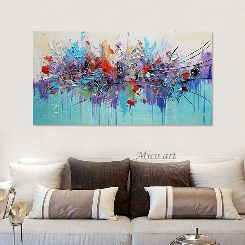 

Настенный декор для улицы, современный цвет, акриловый холст, Прямая поставка, абстрактная картина, Безрамная настенная подвеска