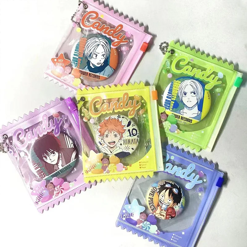 Cute Cartoon Ita Bag Pins Badge Protector Case for 58mm 75mm Anime Badges Display Bag Accessories Pin Case Animation Products ita bag pin case