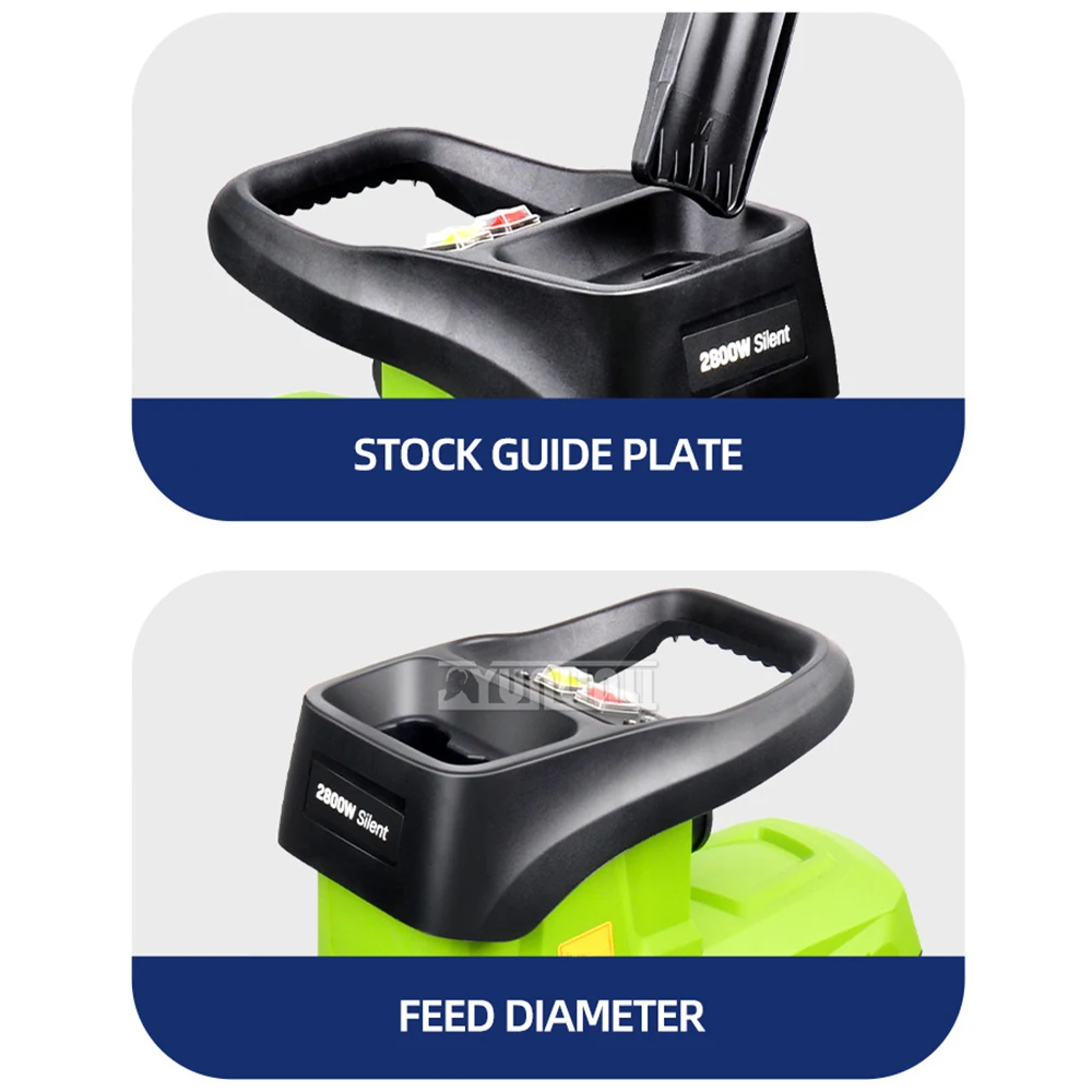 220V 2800W high power Desktop electric breaking machine electric tree branch crusher electric pulverizer garden tool 5