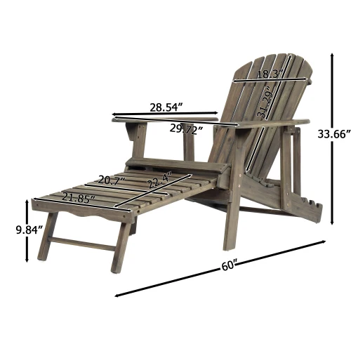 Wooden Outdoor Sunbathing Chair 4