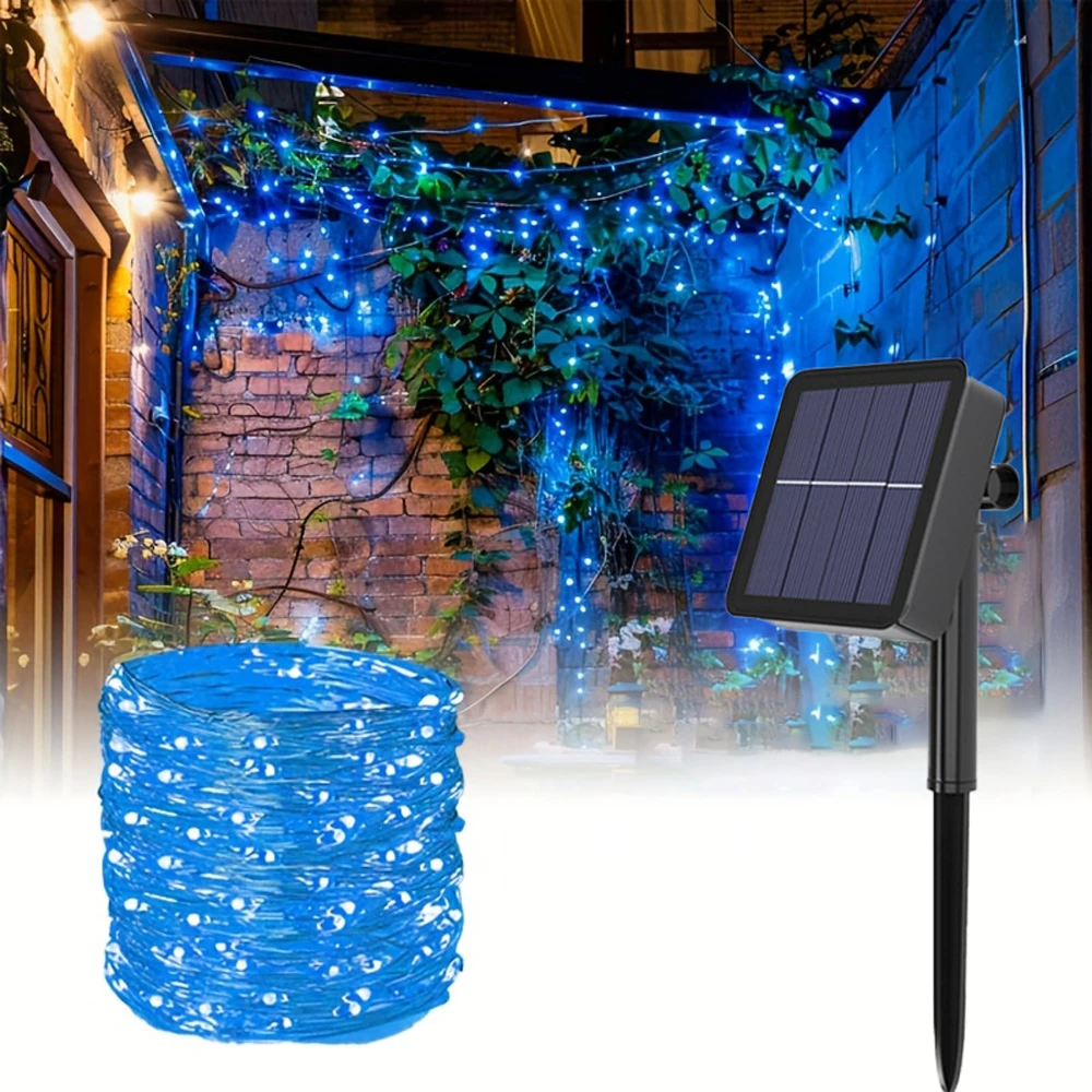 LED Solar String Fairy Lights - Outdoor Waterproof Garden and Patio Decorations