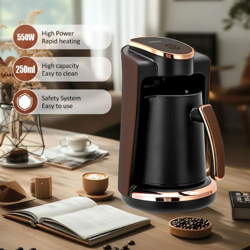 250ml Electric Coffee Pot 550W Portable Drip Coffee Machine Household Small Milk Maker Office Mocha Pot 110V 220V