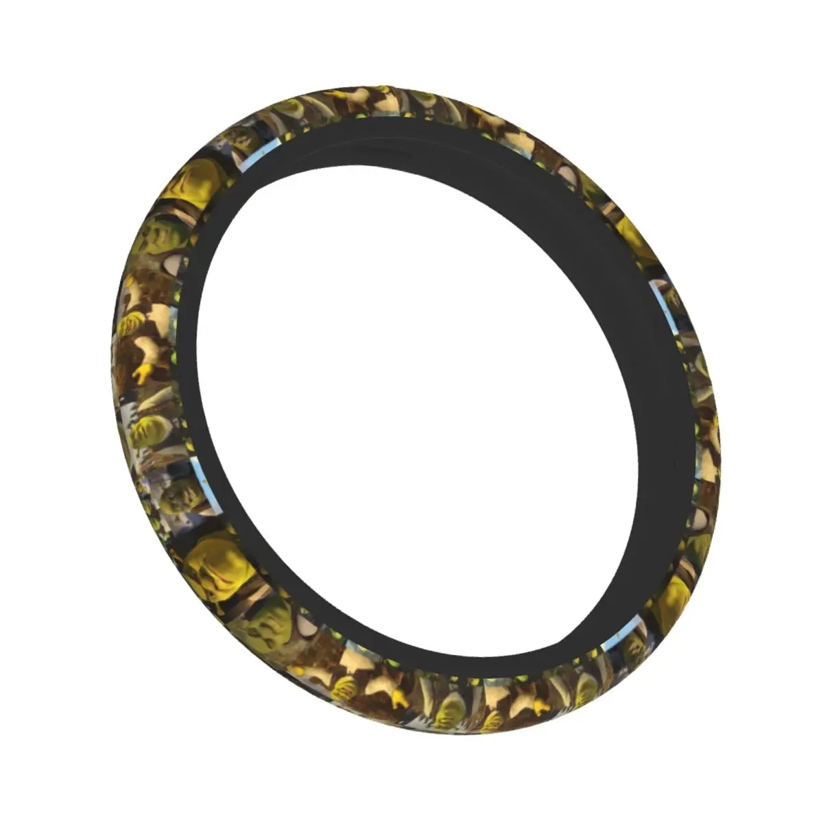 Shrek Meme Collage Steering Wheel Cover - Universal Elastic Car Accessory