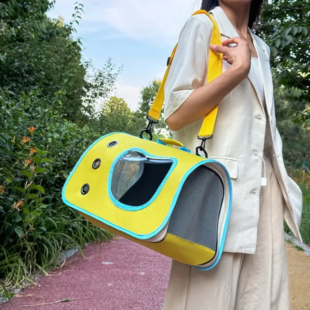 Portable Pet Carrier Bag for Small Dogs Cats Outdoor Foldable Cat Bag Breathable Cat Shoulder Bag Kitten Carrying Bag 4