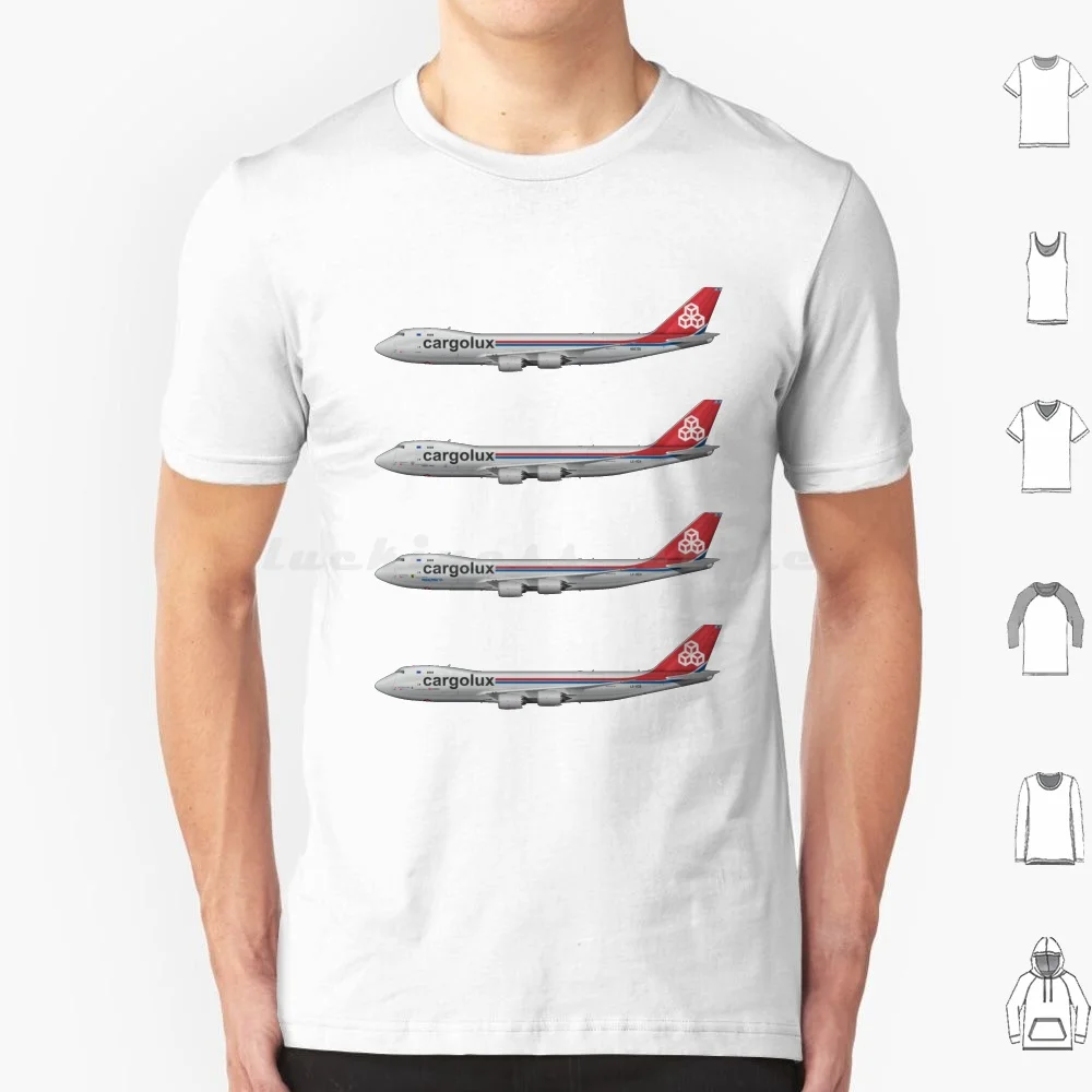 T-Shirt Boeing Muslimah 6Xl Cotton Cool Tee Cargolux Cargo Freighter Mahjong Eu Airplane Aerospace Aviation