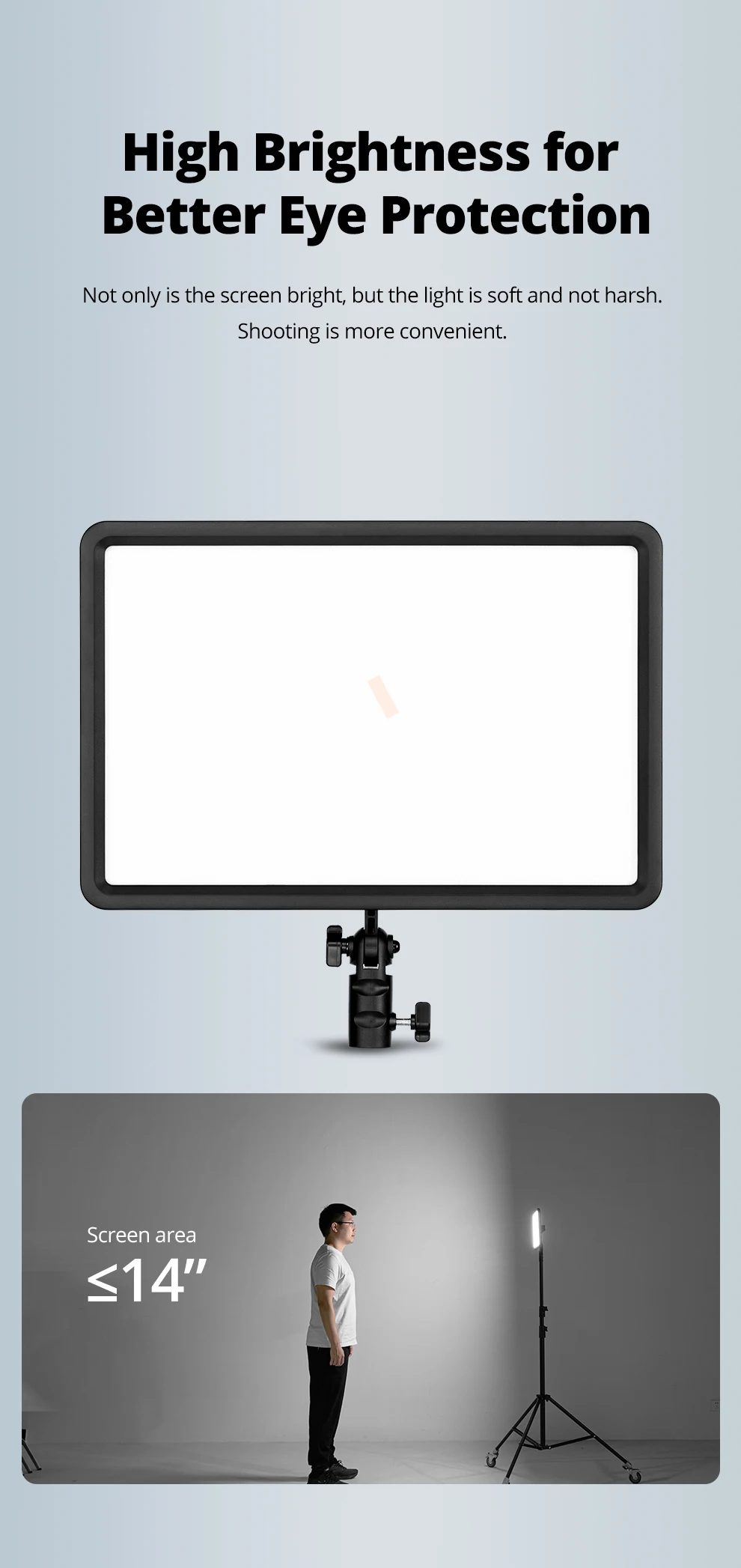 LEDP260C 3300~5500K LED Bi-Color & Dimmable Studio Video Light Lamp Panel for Ca