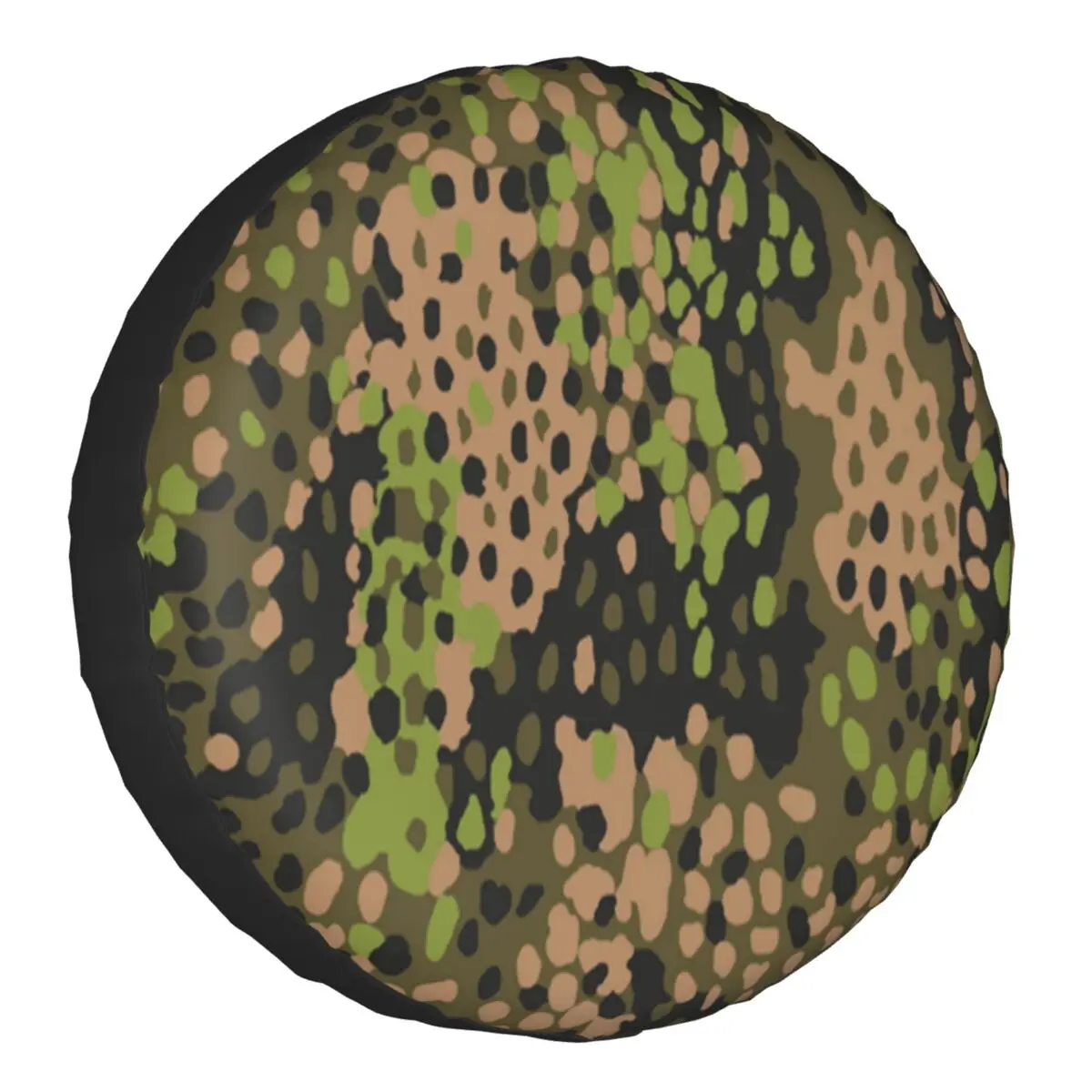 

WW2 Camo Spare Wheel Cover for Jeep Pajero Trailer Custom Germany Arm Military Camouflage Tire Protector 14" 15" 16" 17" Inch