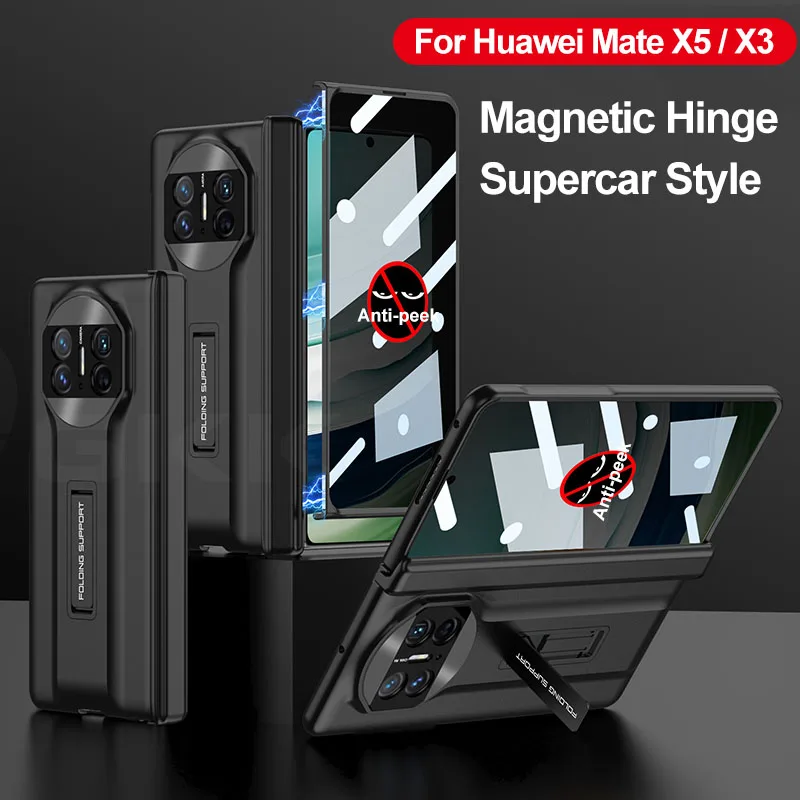 Premium Anti-Peek Supercar Style 360-Degree Protective Matte Case with Stand