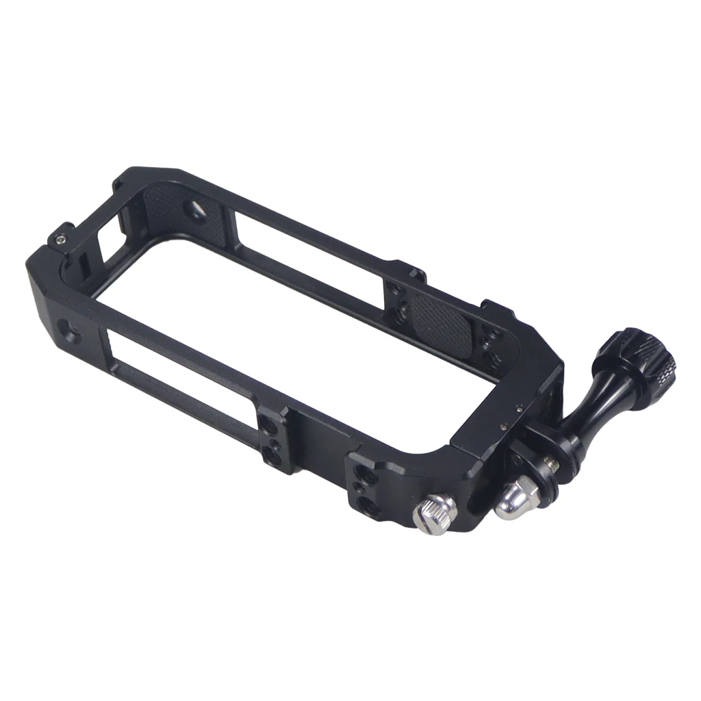 Aluminium-Panorama-Kamera käfig für insta360 one x2 Rig Schutz rahmen rand Magnet abdeckung Gehäuse halterung mit kalter Schuh halterung – Detail 34