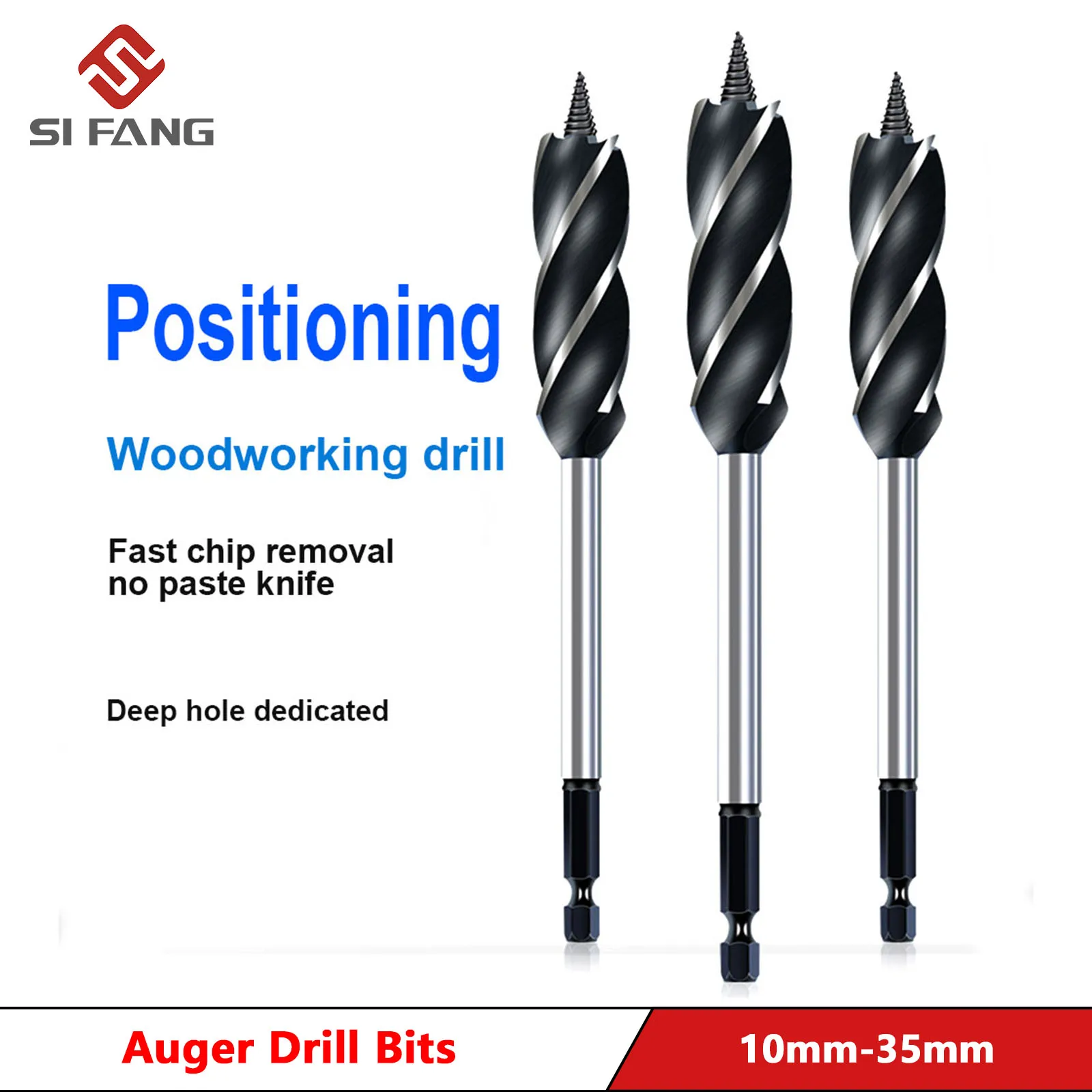 10-35mm Twist Drill Bit Set Wood Fast Cut Auger Carpenter Joiner Tool Drill Bit For Wood Cut Suit for woodworking