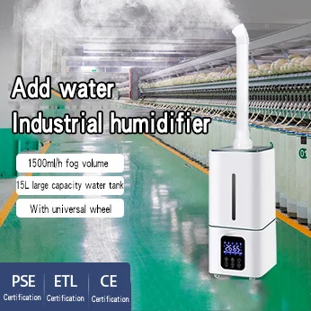 

Water adding industrial humidifier household commercial ultrasonic vegetable preservation large atomizer