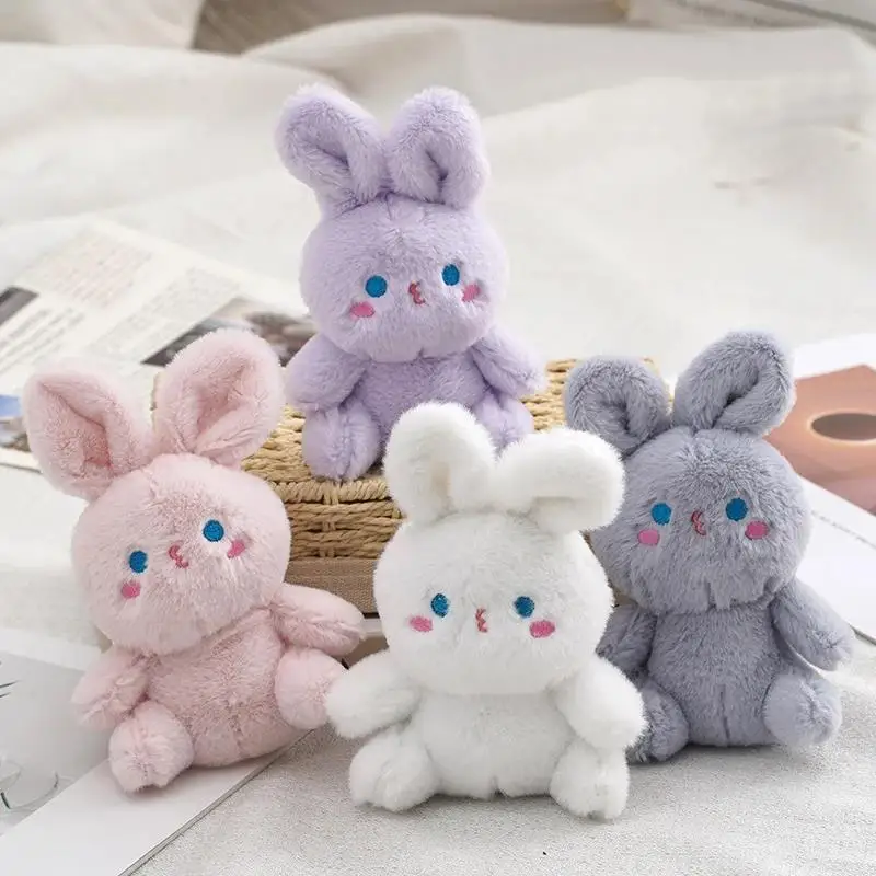 

1Pcs Cute Bunny Keychain Cartoon Super Soft Rabbit Toys Pendant Plush Doll Sweet Fashione Soft Birthday Christmase Couple Gift