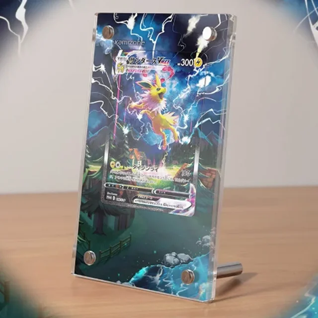 New Pokemon Kirlia Extended Drawing Card Brick Anime Game Periphery Acrylic Display Stand Photo Frame Ornament Gift No Cards 5
