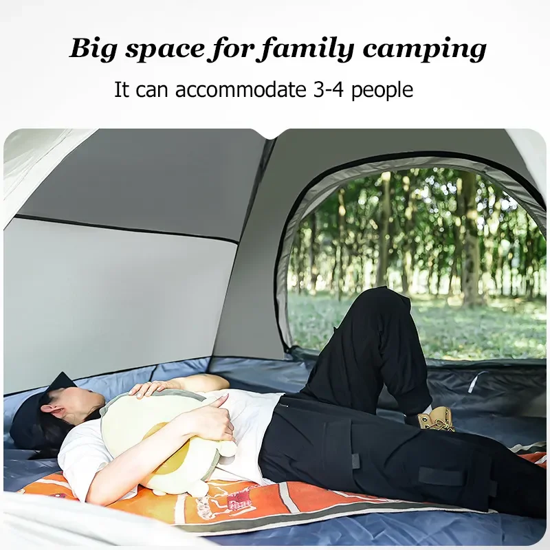 야외 여행의 즐거움을 배가시키는 4인용 자동 텐트