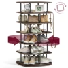 SONGMICSHOME 7-Tier Rotating Shoe Rack Tower Shoe Closet Organizer 28-35 Pairs for Entryway Living Room Shoe Shelf Storage 1