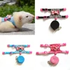 Pet Chest Strap Striped Hamster Rabbit Bow-knot Harness Vest Leash Traction Rope Ferrets Rats Chest Strap Small Pet Leashes